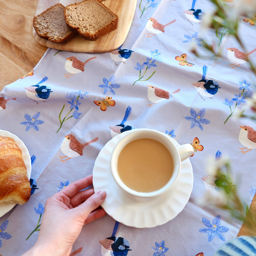 Australian Wildflower Tea Towel - Fairy Wren