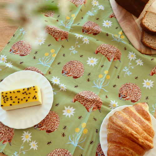 Australian Wildflower Tea Towel - Echidna