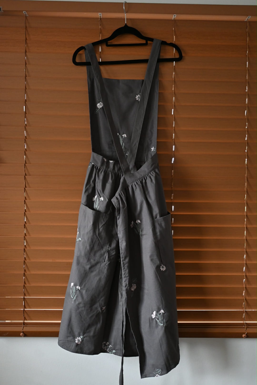 Handmade 100% Cotton Apron - Dark Grey